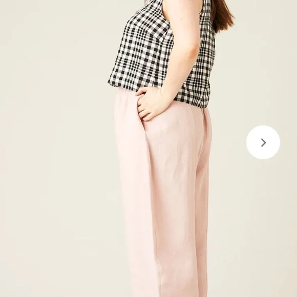 Rose Linen Trousers - Picture 2 of 9